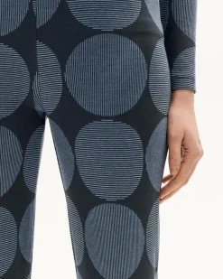 Pantalon ample en ecovero | bleu 