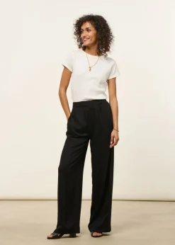 Pantalon ample en ecovero | noir "jonvaalie black"