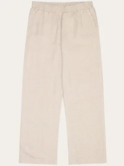 Pantalon ample en lin bio | écru "posey wide mid-rise linen pants light feather gray"