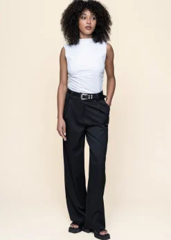 Pantalon ample en matière upcyclée | noir 