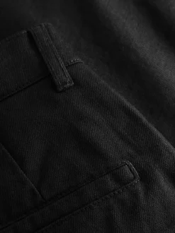 Pantalon ample en sergé de coton bio | noir 