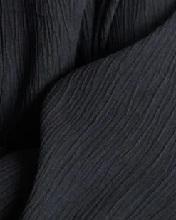 Pantalon ample texturé en tencel | noir "hava - black"