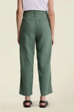 Pantalon ballon en lin | vert 