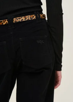 Pantalon ballon velours en coton bio | noir "narkue"