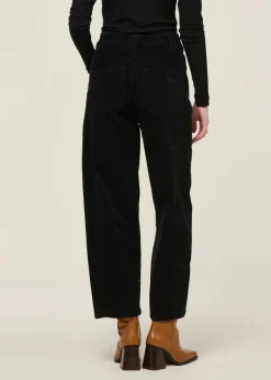 Pantalon ballon velours en coton bio | noir 