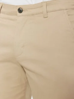 Pantalon droit en coton bio | beige 