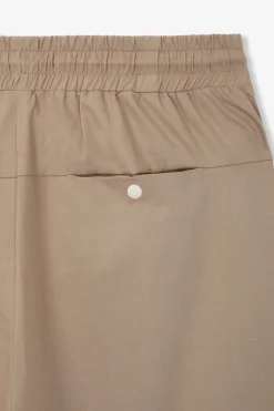 Pantalon droit en coton bio | taupe 