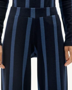 Pantalon droit en matières recyclées | bleu 