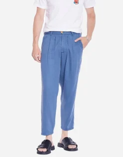 Pantalon droit en tencel | bleu "swing cobalt blue"