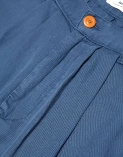 Pantalon droit en tencel | bleu 