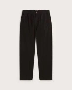 Pantalon droit léger coton bio | noir 