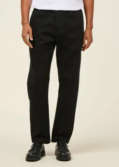 Pantalon droit léger coton bio | noir 