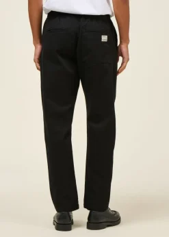 Pantalon droit léger coton bio | noir 