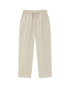 Pantalon droit léger en coton bio | beige 