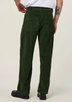 Pantalon droit velours en coton bio | vert 