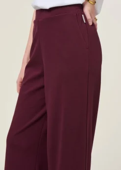 Pantalon en ecovero et matière recyclée | bordeaux 