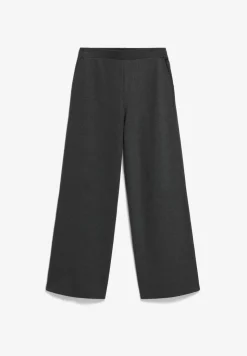 Pantalon jersey en ecovero et matière recyclée | gris "himaari - steel melange"