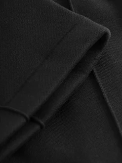 Pantalon jogging en coton bio | noir "posey wide elastic pants black jet"