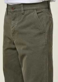 Pantalon large en coton bio | vert 