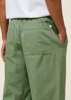 Pantalon large en coton bio | wide pant organic cotton | vert "leaf green"