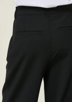 Pantalon large à pinces en laine froide certifiée | noir "black pat pants"