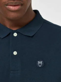 Polo bleu nuit en coton bio - rowan basic polo total eclipse