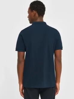 Polo bleu nuit en coton bio - rowan basic polo total eclipse