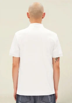 Polo en coton bio | blanc "maario poloshirt - white"