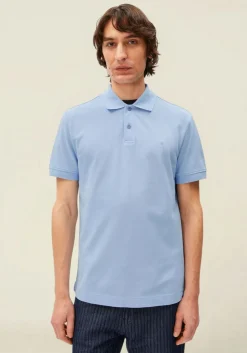Polo en coton bio | bleu ciel "maario poloshirt - wedgwood"