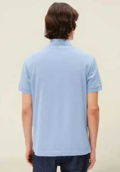 Polo en coton bio | bleu ciel "maario poloshirt - wedgwood"