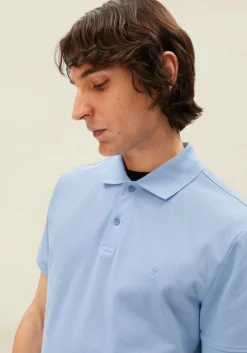 Polo en coton bio | bleu ciel 