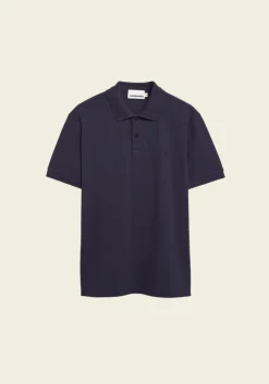 Polo en coton bio | marine "maario poloshirt - night sky"