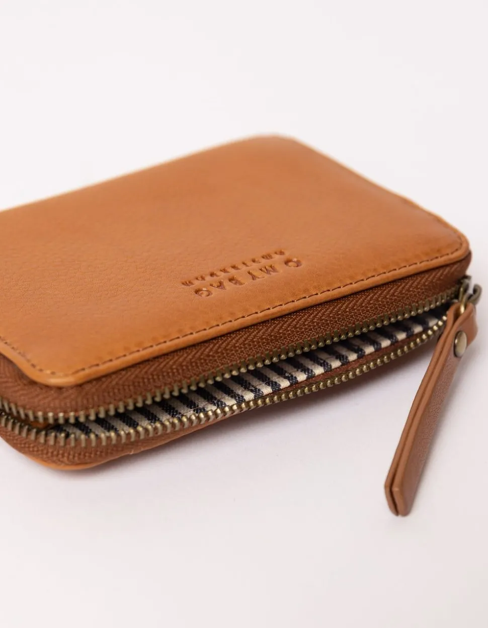 Portefeuille en cuir certifié | marron "robbie - wild oak soft grain leather"