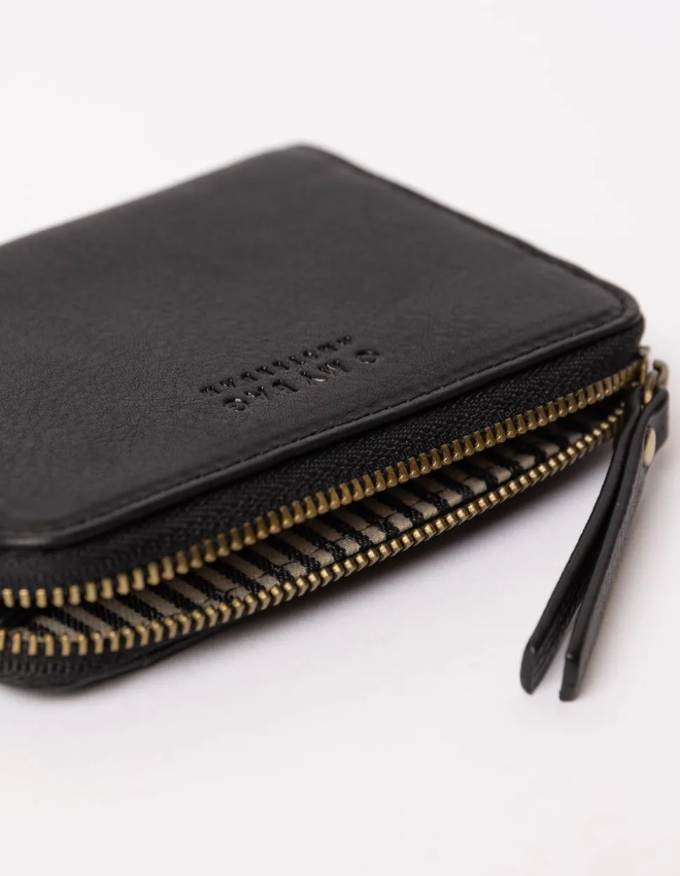Portefeuille en cuir certifié | noir "robbie - black soft grain leather"