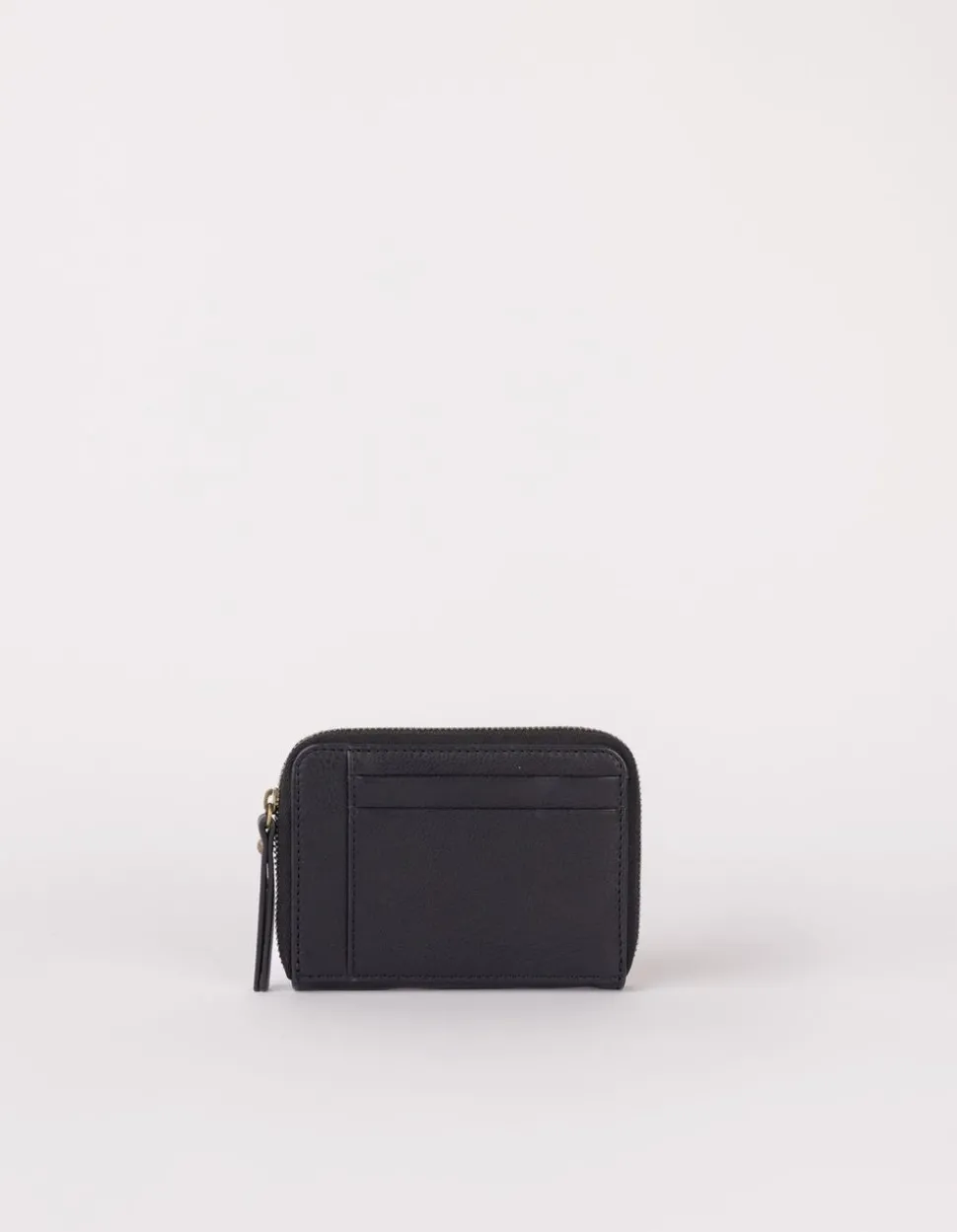Portefeuille en cuir certifié | noir "robbie - black soft grain leather"