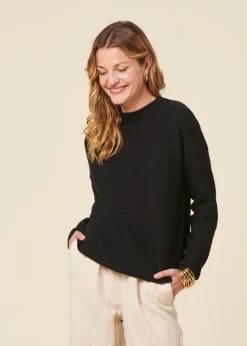 Pull ample en coton bio | noir 