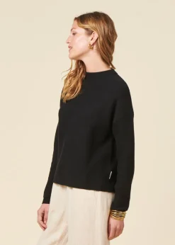 Pull ample en coton bio | noir 
