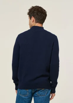 Pull en cachemire recyclé | bleu "clemente - blu mora"