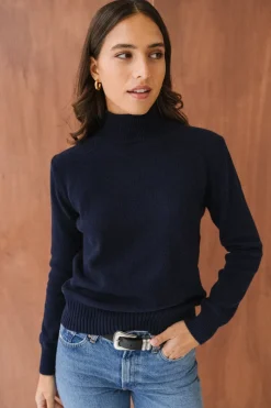 Pull en cachemire recyclé | marine 