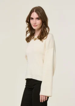 Pull en coton bio | écru 
