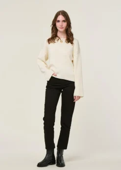 Pull en coton bio | écru 