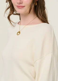 Pull en coton bio | écru 