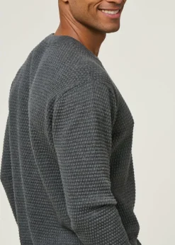 Pull en coton bio | gris "vagn dark grey melange"