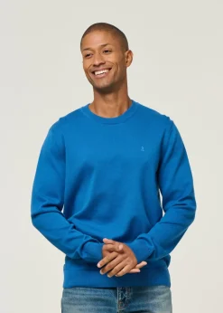 Pull en coton biologique | bleu "loukaa knit sweater - dark morning"