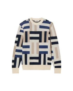 Pull en coton biologique | multicolore 