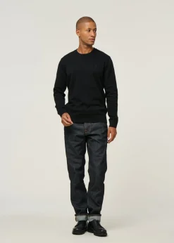 Pull en coton biologique | noir "loukaa knit sweater - black"