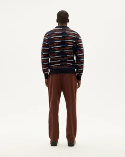 Pull en laine certifiée | multicolore "stripe multicolor guiu knitted sweater - multicolor"