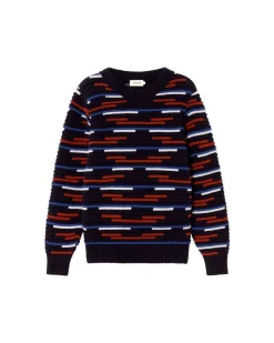 Pull en laine certifiée | multicolore 