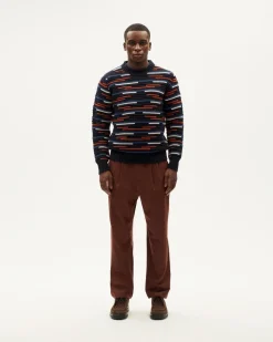 Pull en laine certifiée | multicolore 