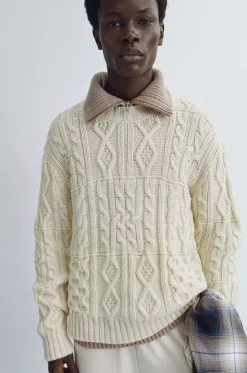 Pull en laine mérinos certifiée | beige 